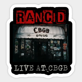 rancid live at cbgb Sticker